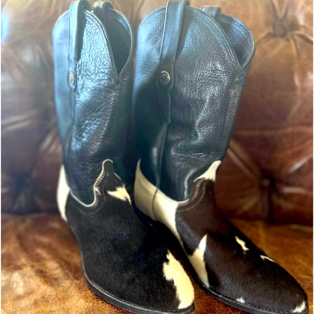 Women's Dan Post Cow Fur Boots